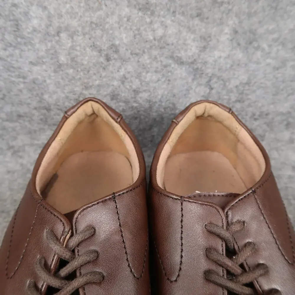 Smart Fit Kids Shoes 2 Derby Oxford Dress Formal Brown Lace Up Square Toe Boys